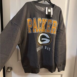 Green Bay Packers Gray Sweatshirt Sz XL NWT